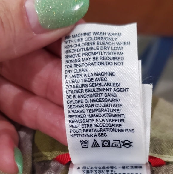 The North Face Woman's Green Plaid 3/4 Sleeve Organic Cotton Blouse SZ M - Picture 6 of 12